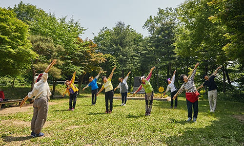 근로자 마음건강 산림치유사업